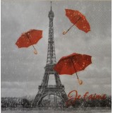 Париж красные зонтики 33*33